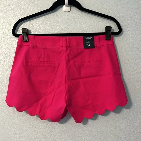 NWT J CREW FACTORY | Hot Pink Linen Blend Shorts - Picture 2 of 6